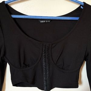 Shein Black Bustier